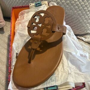 Tory Burch Tan Leather Sandals